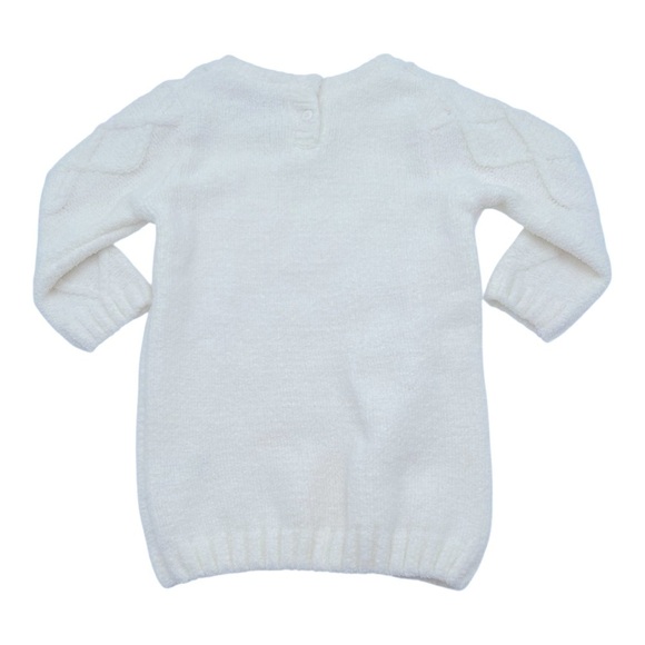 009 George Cozy Cable Knit Cream Sweater - Picture 3 of 4